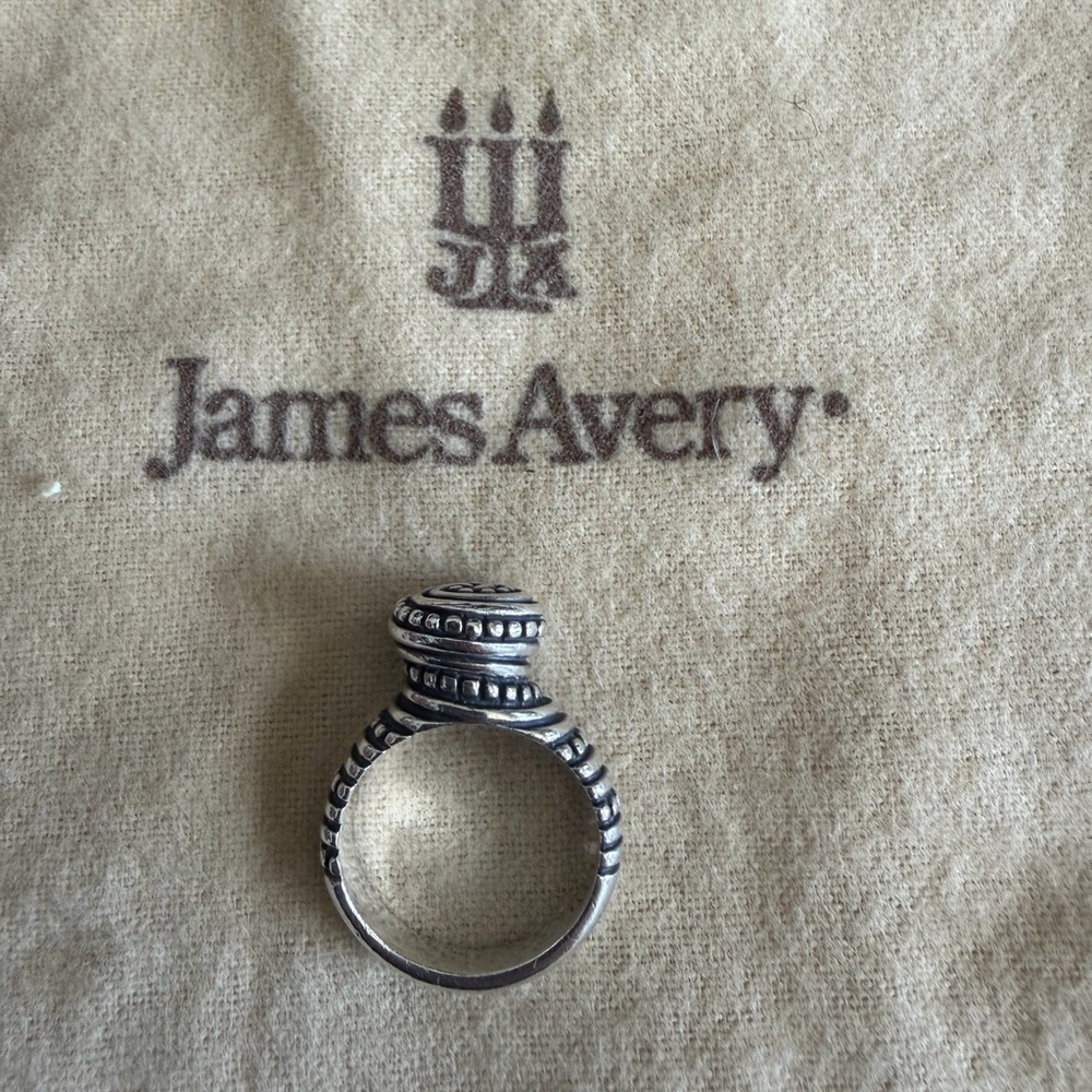 Retired James Avery African beaded ring sz 8.5